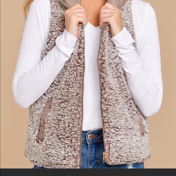 Thread & Supply Wubby Reversible Sherpa Vest - Picture 4 of 6